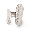 Non-Tarnish 304 Stainless Steel Wide Flat Open Cuff Ring for Women X-RJEW-F131-16P-2