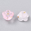 Frosted Transparent Acrylic Beads X-OACR-N137-72B-3