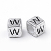Plated Acrylic Beads PB43C9308-W-2