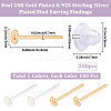 200Pcs 2 Colors 304 Stainless Steel Stud Earring Findings STAS-BBC0009-92A-2