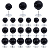 48Pcs 3 Styles Plastic Pearl No Sewing Buttons FIND-NB0006-78A-1