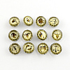 Brass Glass Jeans Buttons GLAA-S051-M-1