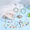 1000pcs 10 Colors Opaque Acrylic Slide Charms OACR-SC0001-37B-4