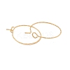 Ion Plating(IP) 316 Surgical Stainless Steel Hoop Earrings Findings STAS-D183-02G-01-2