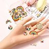 40Pcs 10 Styles Alloy Enamel Pendants ENAM-YW0005-54-4