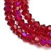 Transparent Electroplate Glass Beads Strands EGLA-A039-T2mm-L27-3
