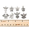 48Pcs 8 Styles Tibetan Style Alloy Pendants TIBE-FP0001-11-4