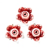 Eyeball Theme Opaque Resin Enamel Pendants RESI-D076-02D-1