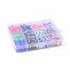 360Pcs 12 Style Rainbow ABS Plastic Imitation Pearl Beads OACR-YW0001-02-6