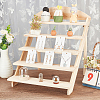 5-Tier 3-Row Wood Earring Display Card Racks ODIS-WH0329-35-5