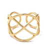 304 Stainless Steel Open Cuff Rings for Women RJEW-M020-07G-01-2