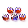 Crackle Two Tone Resin European Beads RPDL-T003-06A-1