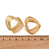 304 Stainless Steel Multilayer Heart Stud Earrings EJEW-L304-06G-5