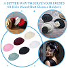 6Pcs 6 Colors Cloth Flat Round Fascinator Hat Base for Millinery AJEW-NB0005-57-6