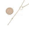 2Pcs 2 Colors 304 Stainless Steel & Brass Cable Chain Lariat Necklaces Sets NJEW-JN05147-3