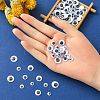 500Pcs 5 Style Black & White Plastic Wiggle Googly Eyes Buttons DIY Scrapbooking Crafts Toy Accessories with Label Paster on Back KY-YW0001-54-3