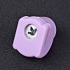Random Single Color or Random Mixed Color Mini Plastic Craft Paper Punch Sets for Scrapbooking & Paper Crafts LS-AJEW-L051-05-2
