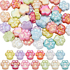 50Pcs UV Plating Acrylic Beads OACR-SP0001-03-1