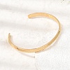 304 Stainless Steel Textured Open Cuff Bangles for Women SA-CBAC920-11G-2