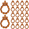 30Pcs Wooden Stretch Finger Rings RJEW-DC0001-22-1