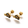 Ion Plating(IP) 304 Stainless Steel Heart Stud Earring EJEW-A118-18G-01-4