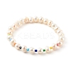 3Pcs 3 Styles Natural Cultured Freshwater Pearl Stretch Beaded Bracelets Sets BJEW-JB06266-5