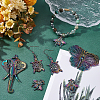 16Pcs 4 Style Alloy Big Pendants FIND-FH0002-37-2