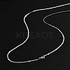 2.5mm Rack Plating Brass Herringbone Chain Necklaces for Women Men MAK-L044-19P-3