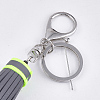 PU Leather Tassel Keychain KEYC-T004-04A-01-2