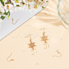 6Pcs Brass Earring Hooks KK-BBC0013-81-4