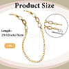 1Pc Acrylic with Alloy Oval Link Chains Neck Strap for Eyeglasses AJEW-CN0003-60A-2