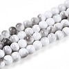 Baking Paint Glass Beads Strands DGLA-N013-8mm-01-1