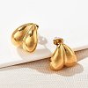 304 Stainless Steel Stud Earrings for Women EJEW-U051-04G-2