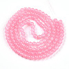 Baking Paint Imitation Jade Glass Round Bead Strands X-DGLA-Q021-6mm-03-2