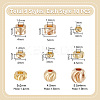90Pcs 9 Style Brass Beads KK-PH0011-23-2