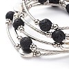Five Loops Wrap Bracelets BJEW-JB04867-2