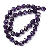 Faceted Natural Amethyst Beads Strands G-K066-09-10mm-5