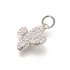 Brass Micro Pave Clear Cubic Zirconia Pendants KK-L225-032P-2