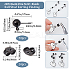 20Pcs 304 Stainless Steel Ball Post Stud Earring Findings STAS-SC0006-53-2