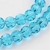 Transparent Glass Bead Strands GLAA-G013-10mm-49-3
