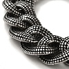 304 Stainless Steel Cuban Link Chain Bracelets for Women Men BJEW-Q341-06C-AS-2