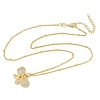 Brass Micro Pave Clear Cubic Zirconia Pendant Necklaces NJEW-D306-01G-A-2