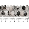Natural Black Rutilated Quartz Beads Strands G-N327-05-01-5
