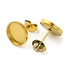 Ion Plating(IP) 304 Stainless Steel Stud Earring Findings EJEW-K295-06B-G-2