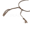 Braided Cotton Cord Bracelet Making MAK-L043-02G-4