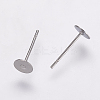 Non-Tarnish 304 Stainless Steel Stud Earring Settings LS-X-STAS-K146-009-5mm-1
