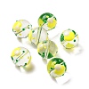 Transparent Glass Beads LAMP-B021-03B-16-1