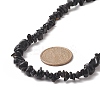 Natural Obsidian Chip Beaded Necklaces with 304 Stainless Steel Lobster Claw Clasp & Chain Extender NJEW-JN04225-03-2