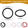 10Pcs 5 Colors Plastic Bag Handles FIND-WR0008-68-2