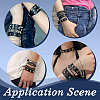 8Pcs 8 Styles PU Leather Cord Rivets Bracelets for Men BJEW-UN0001-61-5